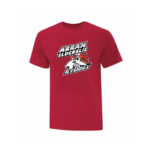 Full Chest Logo Cotton T-Shirt - Arran Elderslie Icedogs