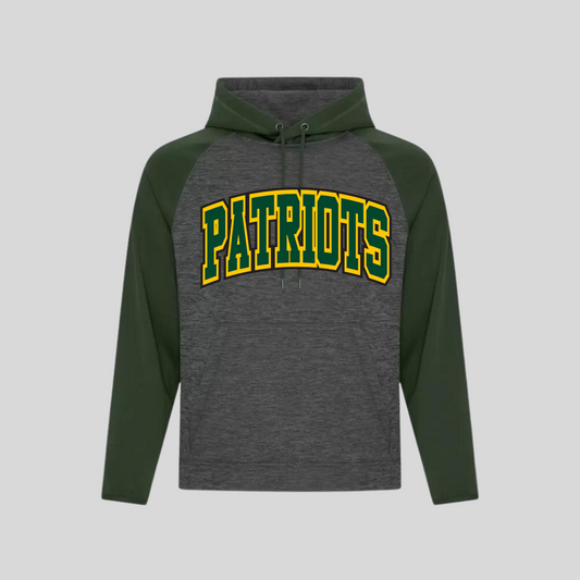 Two Tone Printed Full Chest Hoodie - Mount Forest Patriots