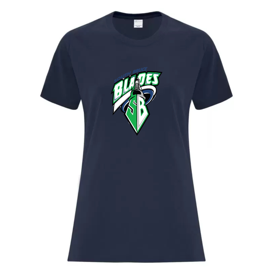 Ladies Cotton T-Shirt - South Bruce Blades