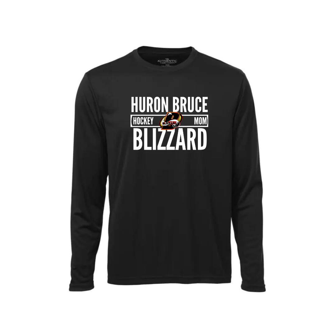 Hockey Mom Graphic Longsleeve - Huron Bruce Blizzards