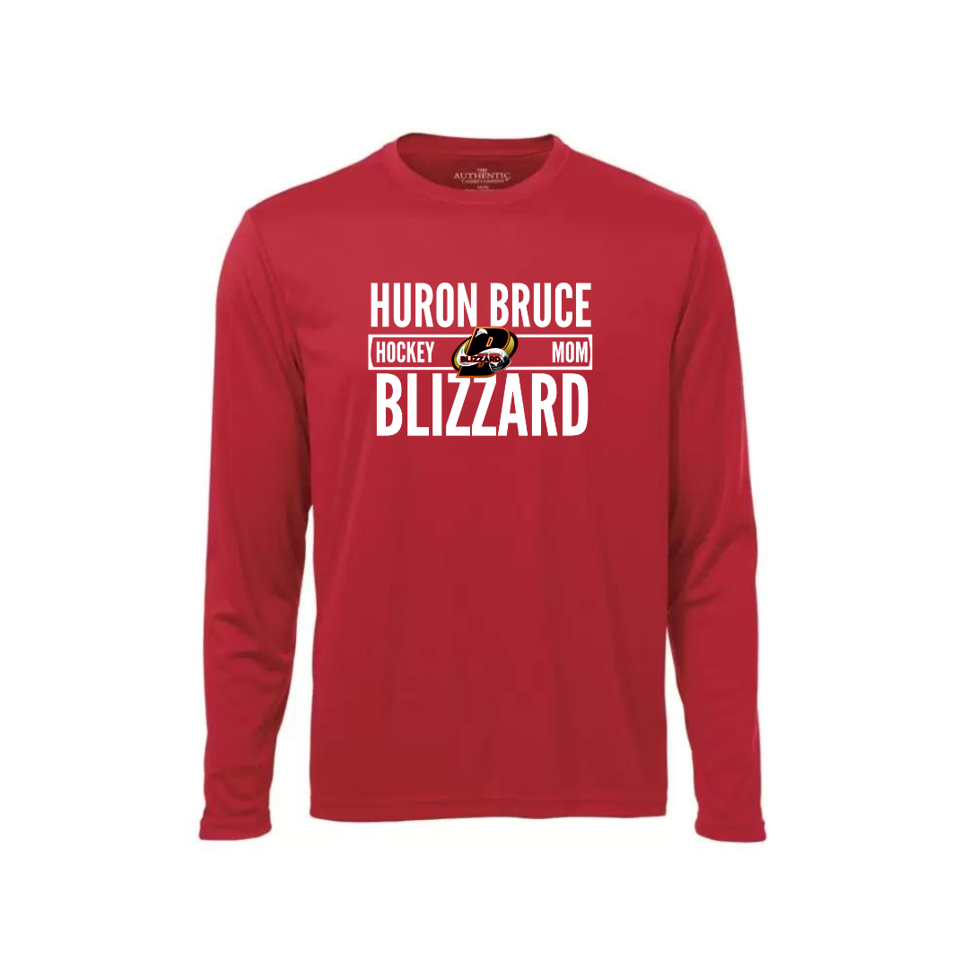 Hockey Mom Graphic Longsleeve - Huron Bruce Blizzards