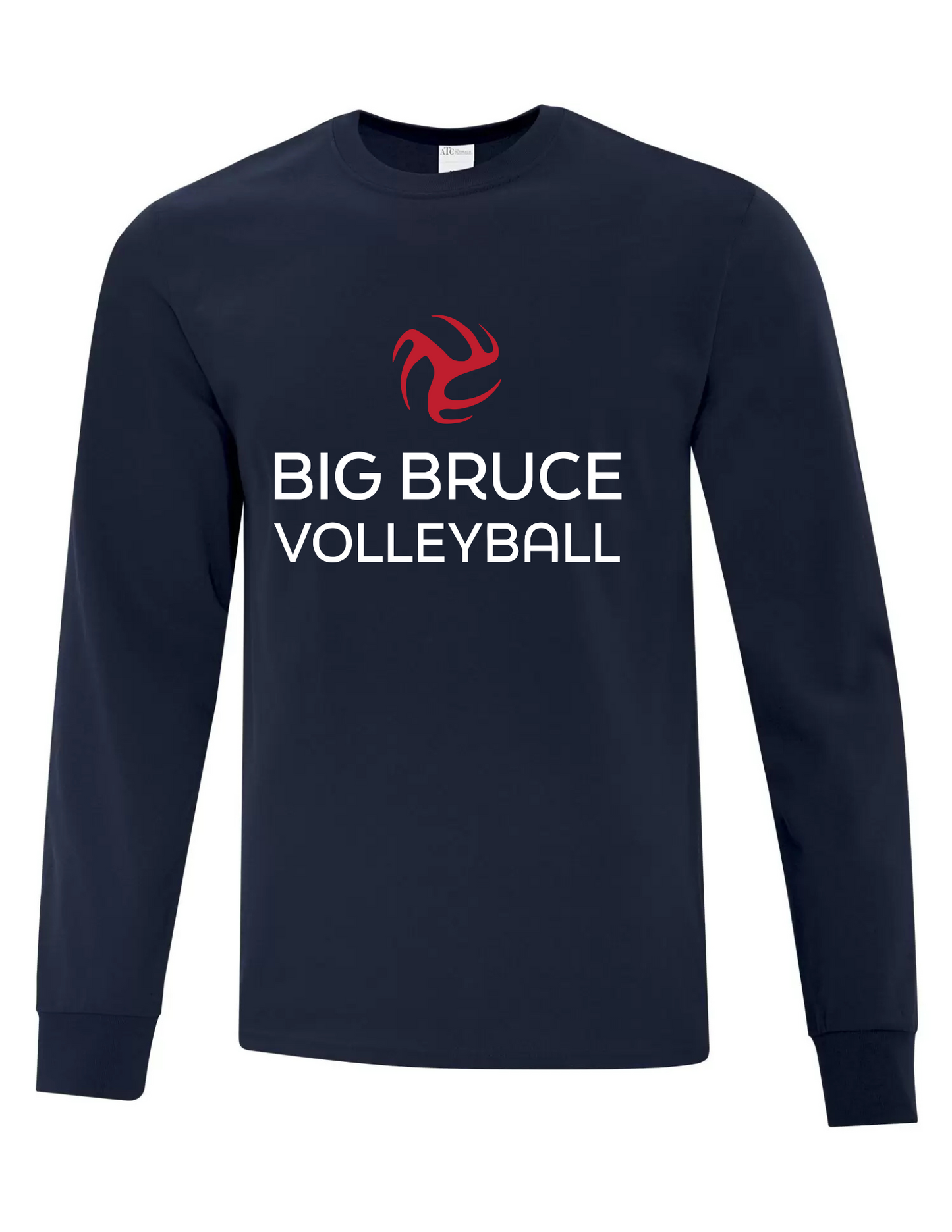 Cotton Long Sleeve - Big Bruce Volleyball