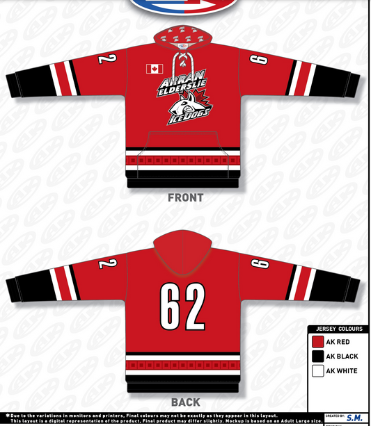 Sublimated Hoodie - Arran Elderslie Icedogs